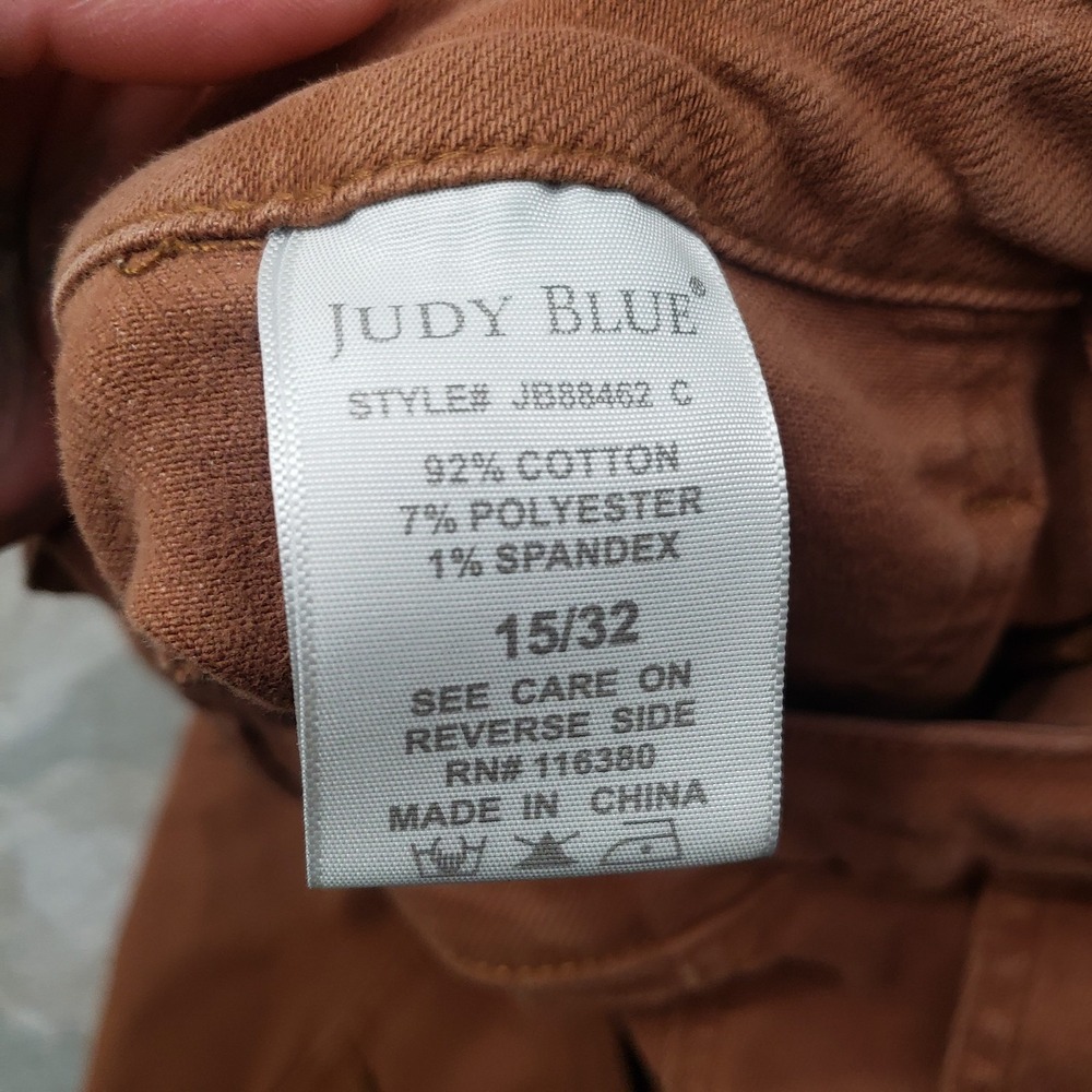 Judy Blue Pants Womens 15/32 Brown Slim Fit Pockets Workwear Carpenter - Picture 7 of 11